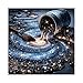 IdeaBazar Solar System Planet Puzzles for Adults 1000 Pieces Art Beautiful Stars Challenging Landscape Fun Jigsaw Puzzles Pretty Painting Scenery Fantasy Blue Puzzle - Image 4