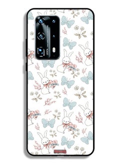 Tolwak Huawei P40 Pro Plus 5G Protective Case Cover Rabbit And Butterflies  - Image 2