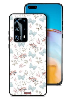 Tolwak Huawei P40 Pro Plus 5G Protective Case Cover Rabbit And Butterflies  - Image 1