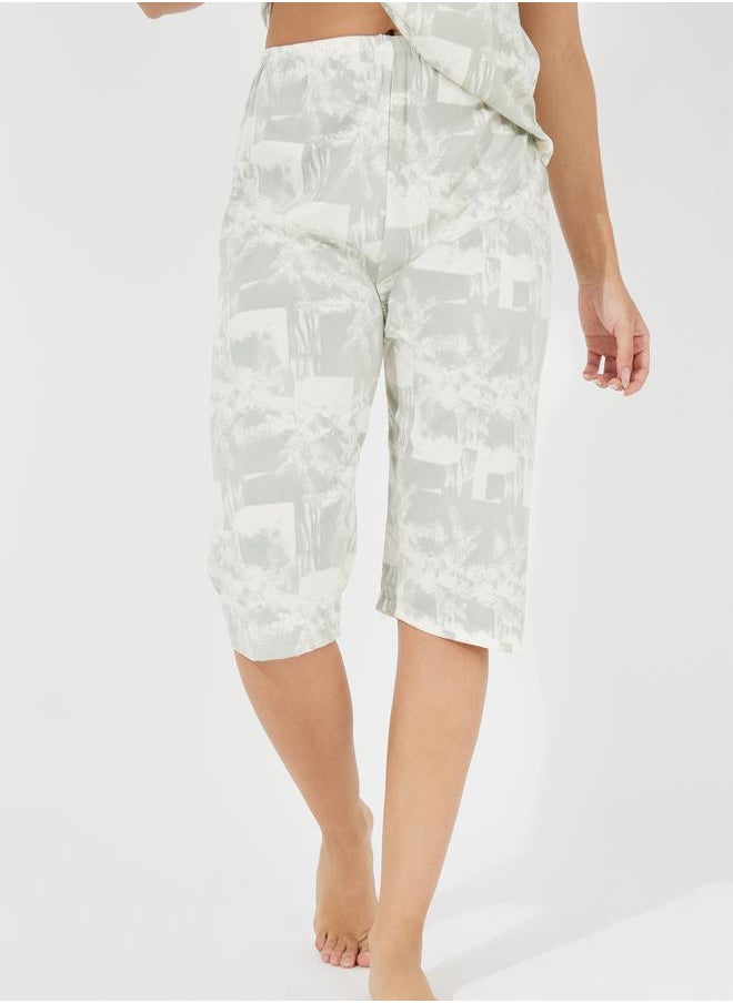 Styli All Over Print T-Shirt & Capri Pyjama Set  - Image 5