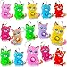 HOZKEAP 24 Packs Cats Bulk Mini Pop Fidget KeychainBoys and Girls Kids Birthday Party Favors Supplies Classroom Students Bubble Prize - Image 2