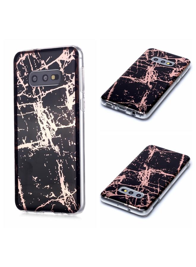 زبون جراب لهاتف Galaxy S10e بنمط رخامي مطلي بالبلاستيك الحراري الناعم - Image 1