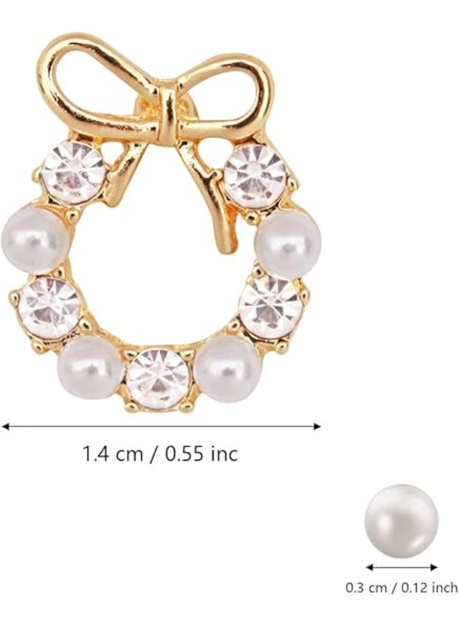 Earrings for Women Girls Clasp  Fashion Color Style Eardrop | Pearl Earrings | Earrings for Women Trendy | Bow Earrings - Image 3