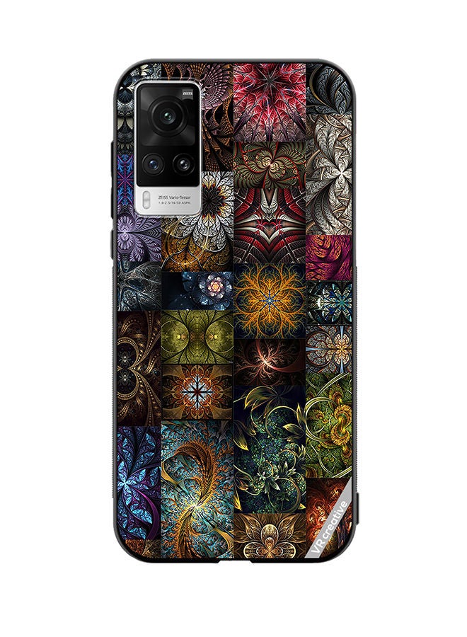 VR CREATIVE Protective Case Cover For Vivo X60 Pro 30 Mind Blowing Pieces Of Algorithmic Fractal Art Design Multicolour - Image 1