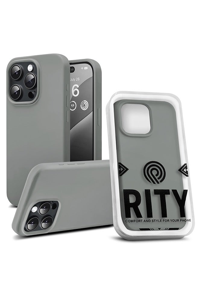 ريتي غطاء سيليكون لآيفون 14 برو ماكس – تصميم أنيق بجودة فائقة، ملمس ناعم احترافي، مقاوم للصدمات، حماية كاملة مع بطانة فاخرة من الألياف الدقيقة - Image 1