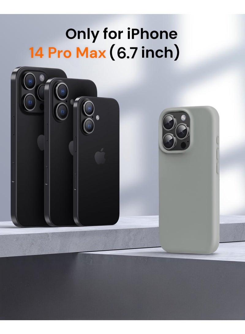 ريتي غطاء سيليكون لآيفون 14 برو ماكس – تصميم أنيق بجودة فائقة، ملمس ناعم احترافي، مقاوم للصدمات، حماية كاملة مع بطانة فاخرة من الألياف الدقيقة - Image 5