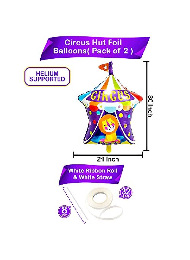 KATCHON Huge 30 Inch Circus Tent Balloon Circus Theme Party Decorations | Carnival Balloons For Carnival Decorations Party | Carnival Theme Party Decorations | Circus Balloons For Circus Party Decorations - Image 4
