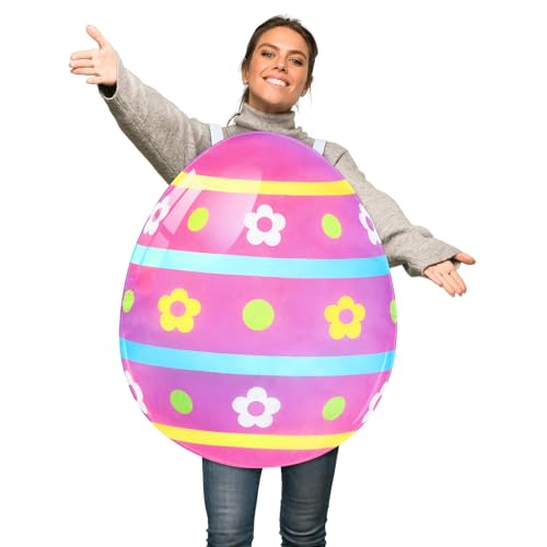 Cozypower Easter Egg Costume for Adult Colorful Easter Egg Suit Funny Cosplay Outfit for Party Men Women - Image 1