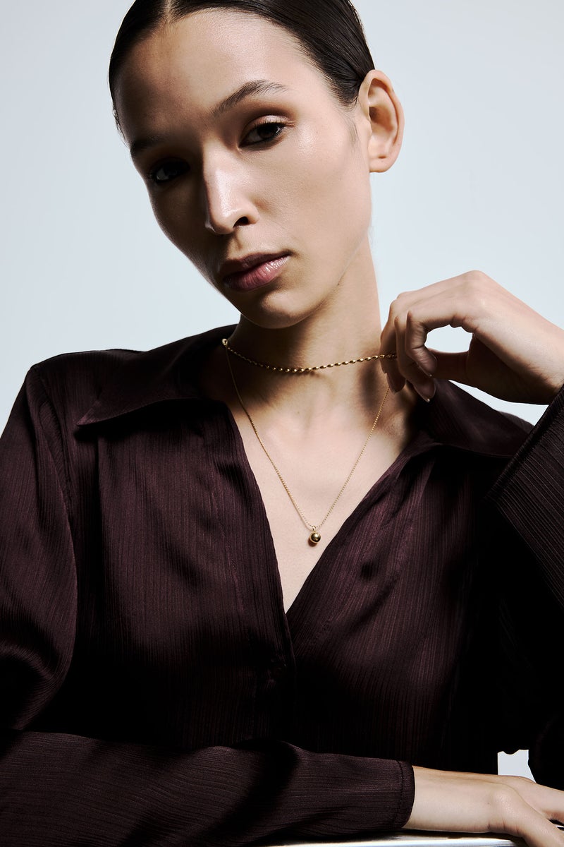 DeFacto Gold Woman Woman Gold 2 Piece Steel Necklace Casual - Image 1