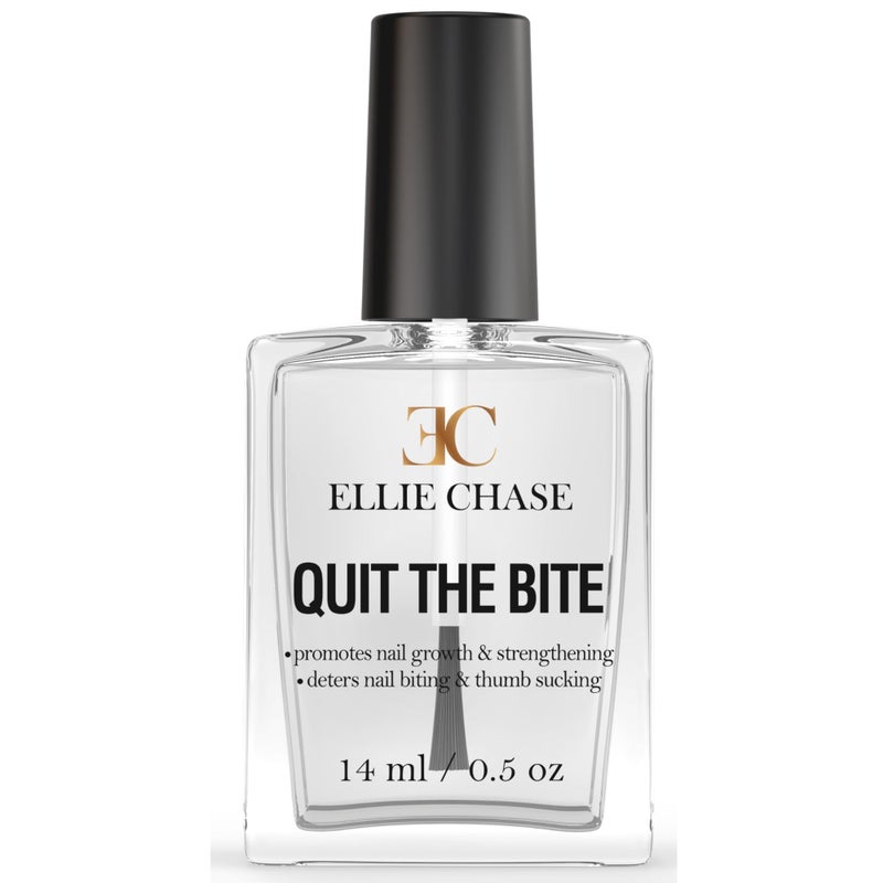Ellie Chase Stop Nail Biting Deterrent Treatment Polish Extra Bitter Taste 0.5 Oz | Stop Putting Fingers In Your Mouth | Safe For Adults & Kids | Helps Nail Growth Made in USA | DBP Free, TPHP Free - Image 1
