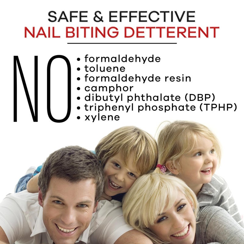 Ellie Chase Stop Nail Biting Deterrent Treatment Polish Extra Bitter Taste 0.5 Oz | Stop Putting Fingers In Your Mouth | Safe For Adults & Kids | Helps Nail Growth Made in USA | DBP Free, TPHP Free - Image 4