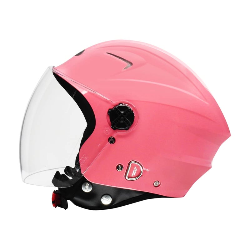STUDDS RAY ISI Certified Open FACE Helmet for Men and Women with D - Ring Lock (Baby Pink-M), Motorcycling - Image 2