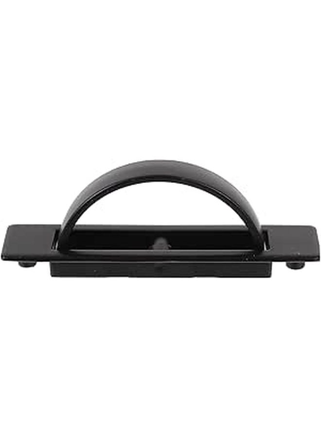 Zinc Alloy Recessed Cabinet Pulls Black Invisible Drawer Handles 85mm Hole Spacing - Image 1