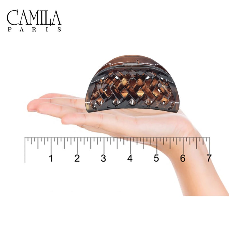Camila Paris CP1807 French Hair Clip for Women Thick Hair for Long Curly Wavy Hair, Girls Hair Claw Clips Jaw, Durable Styling Big Claw Clip for Thick Hair, Strong Hold No Slip Grip, Made in France - Image 3