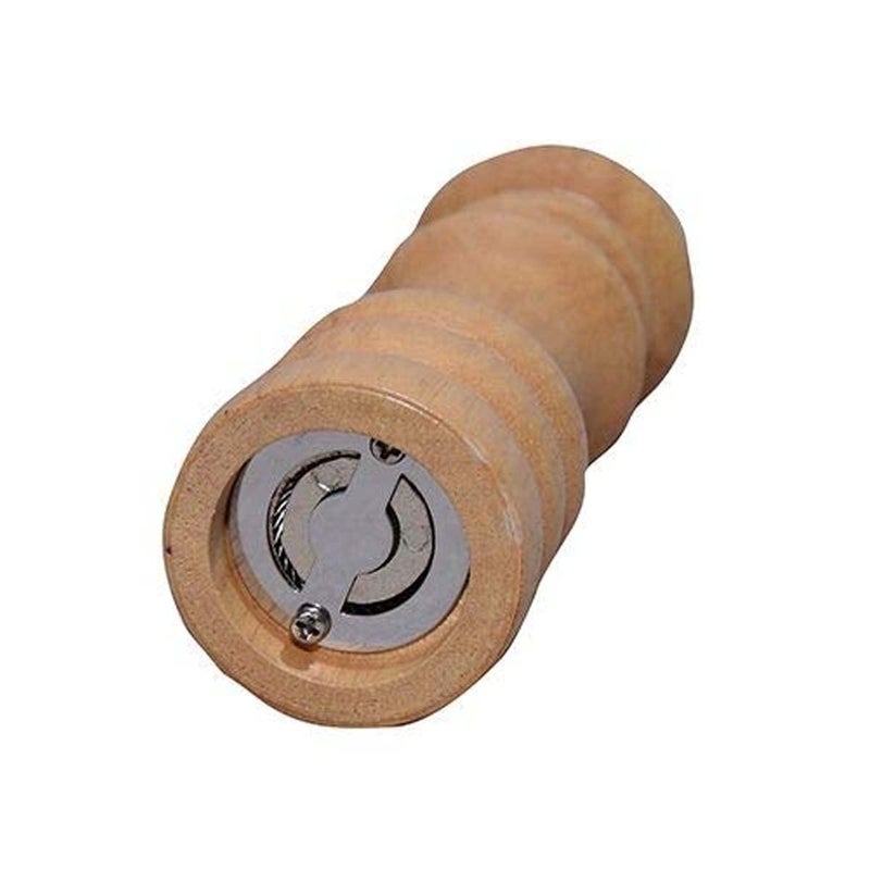 Avenn Manual Wooden SaltPepper Grinder Mixer Spice Seasoning Mill Sprinkler Ceramic Crusher for Kitchen with Wood Refillable Fine Paper Grinding Adjustable Coarseness Setting Steel Mechanism 8 Inch - Image 3