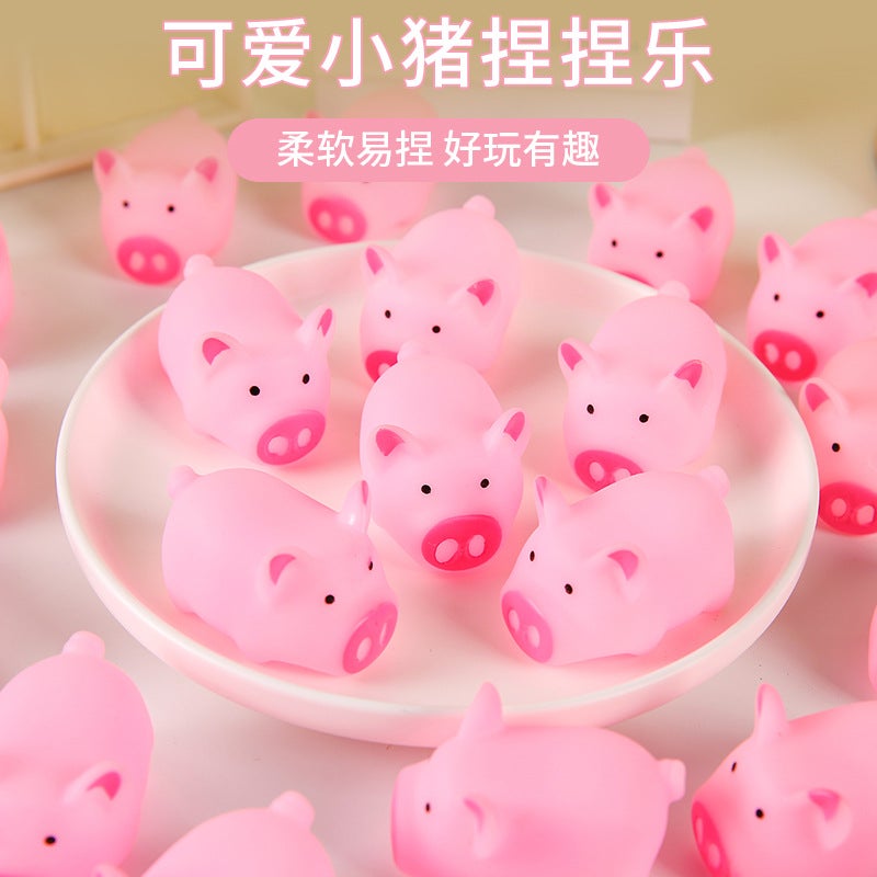 Piggy pinch music toy ground push sweep code sound toy pinch call cartoon decompression toy take-out gift  wholesale - Image 1