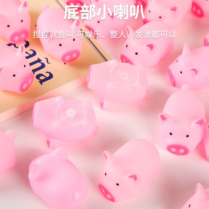 Piggy pinch music toy ground push sweep code sound toy pinch call cartoon decompression toy take-out gift  wholesale - Image 3