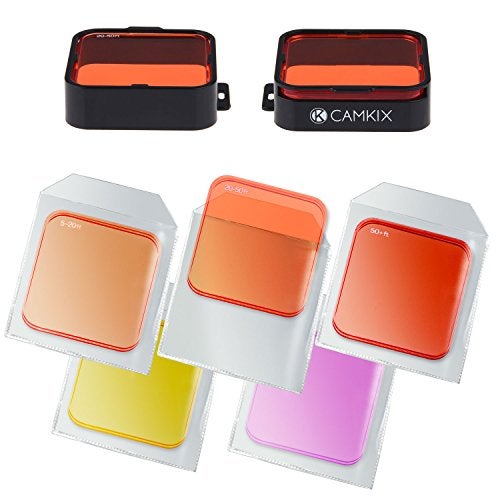 CamKix Diving Lens Filter Kit Compatible with GoPro Hero 4, Hero+, Hero and 3+ - fits Standard Waterproof Housing - Enhances Colors for Underwater Video and Photography - Includes 5 Filters - Image 3
