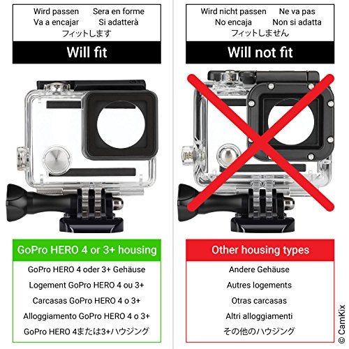 CamKix Diving Lens Filter Kit Compatible with GoPro Hero 4, Hero+, Hero and 3+ - fits Standard Waterproof Housing - Enhances Colors for Underwater Video and Photography - Includes 5 Filters - Image 2
