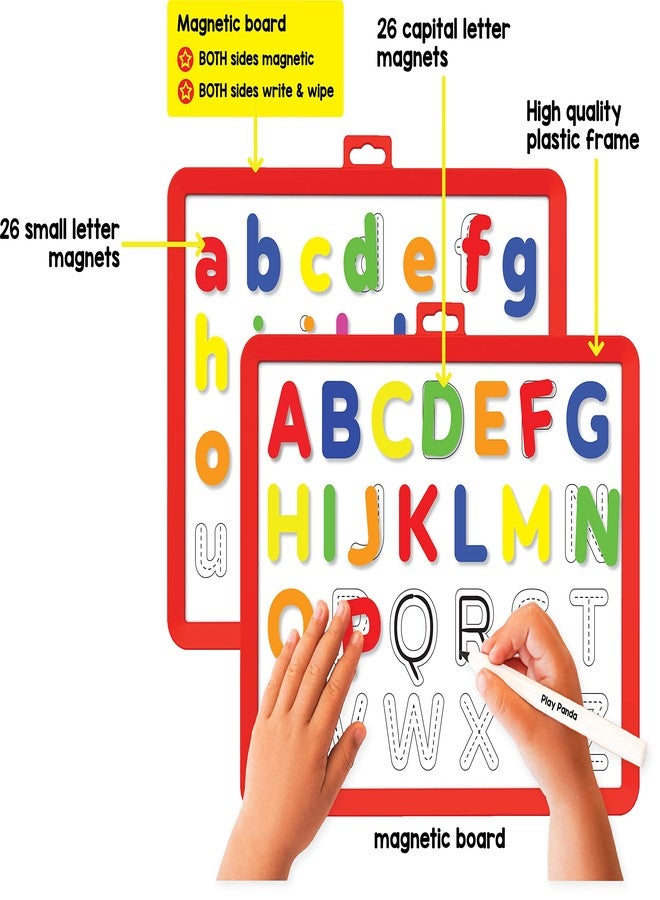 Play Panda Magnetic Learn to Write Capital & Small Letters with Write and Wipe Magnetic Board - Image 2