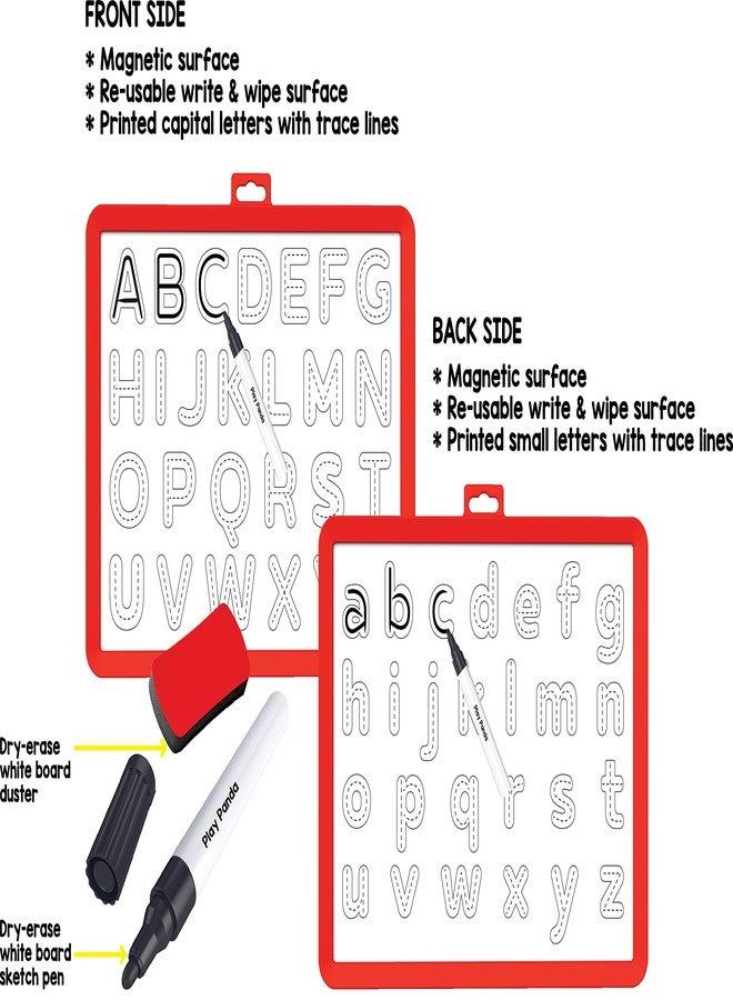 Play Panda Magnetic Learn to Write Capital & Small Letters with Write and Wipe Magnetic Board - Image 5