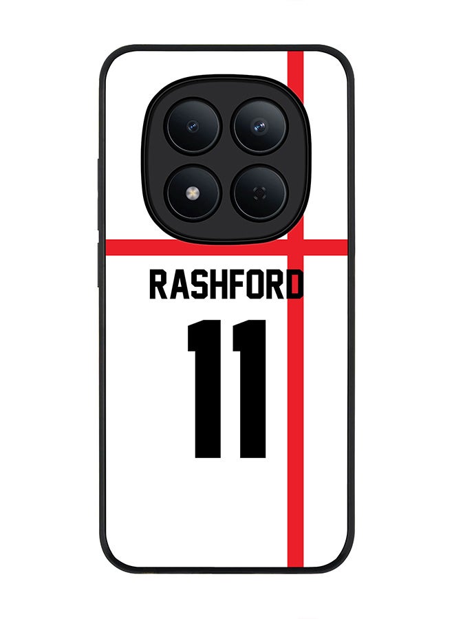 For Xiaomi Redmi Note 15 Pro 5G Case,Slim fit Camera Protection, Shockproof Thin Phone cover  - Football - England,  RashFord