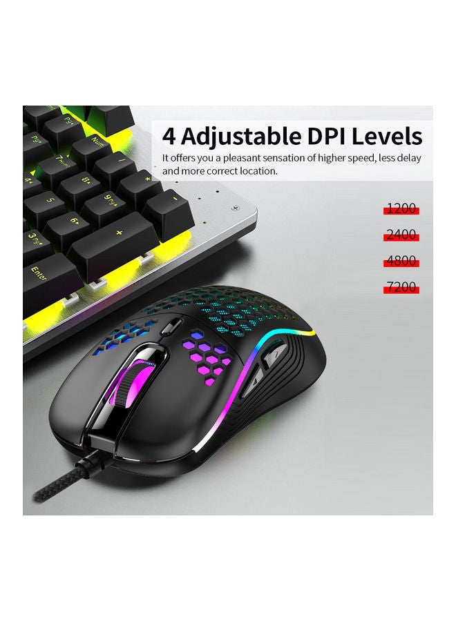 NIBEMINENT RGB Lightweight Wired Gaming Mouse With 6 Programmable Button  - Image 5