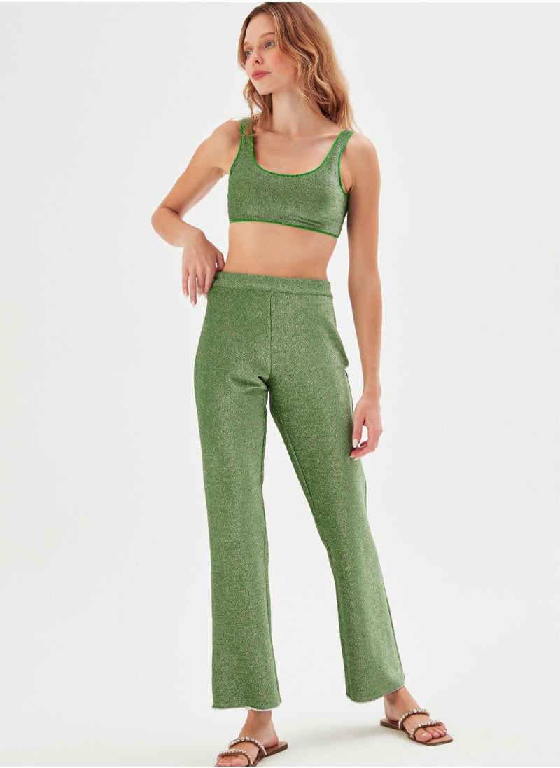 Generic - Roda Trousers Glitter Grasshopper Green - Image 1