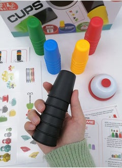 GROIC Quick Cups, Match ‘n’ Stack, Cup Stacking Family Game for Kids  - Image 4