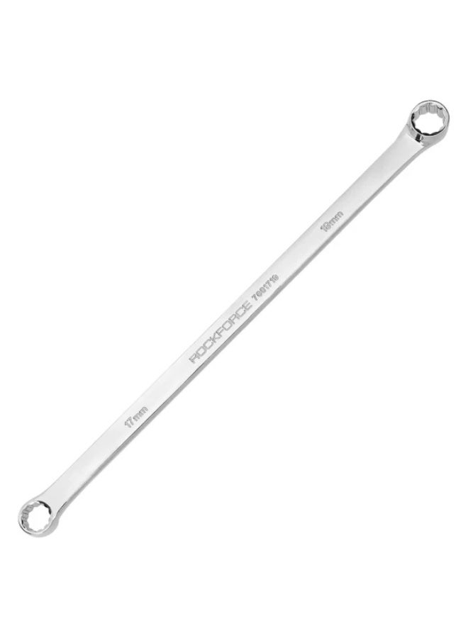 Extra-long offset ring wrench 17x19mm