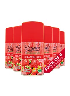 Elegant 6 Piece STRAWBERRY Automatic Refill Spray Set 300ml  - Image 1
