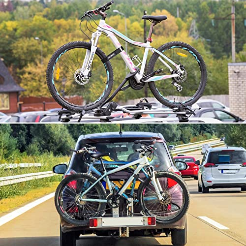 Trilancer Bike Rack Straps, 4-Pack Trilancer Adjustable Bike Wheel Stabilizer Strap with Hook and Loop for Car and Wall Mount, for Transportation and Storage (26'' x 1.5'') - Image 4