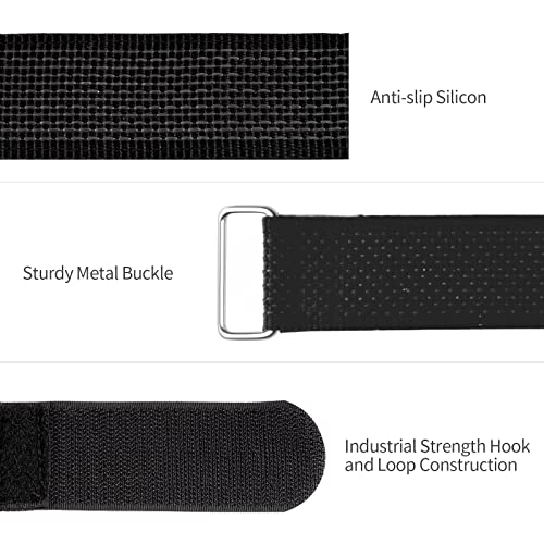 Trilancer Bike Rack Straps, 4-Pack Trilancer Adjustable Bike Wheel Stabilizer Strap with Hook and Loop for Car and Wall Mount, for Transportation and Storage (26'' x 1.5'') - Image 3