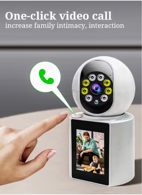 Video Calling Camera Smart WiFi Camera 2.8 Inch IPS Screen, Two-Way Video Talk, 1080P Wireless Camera
