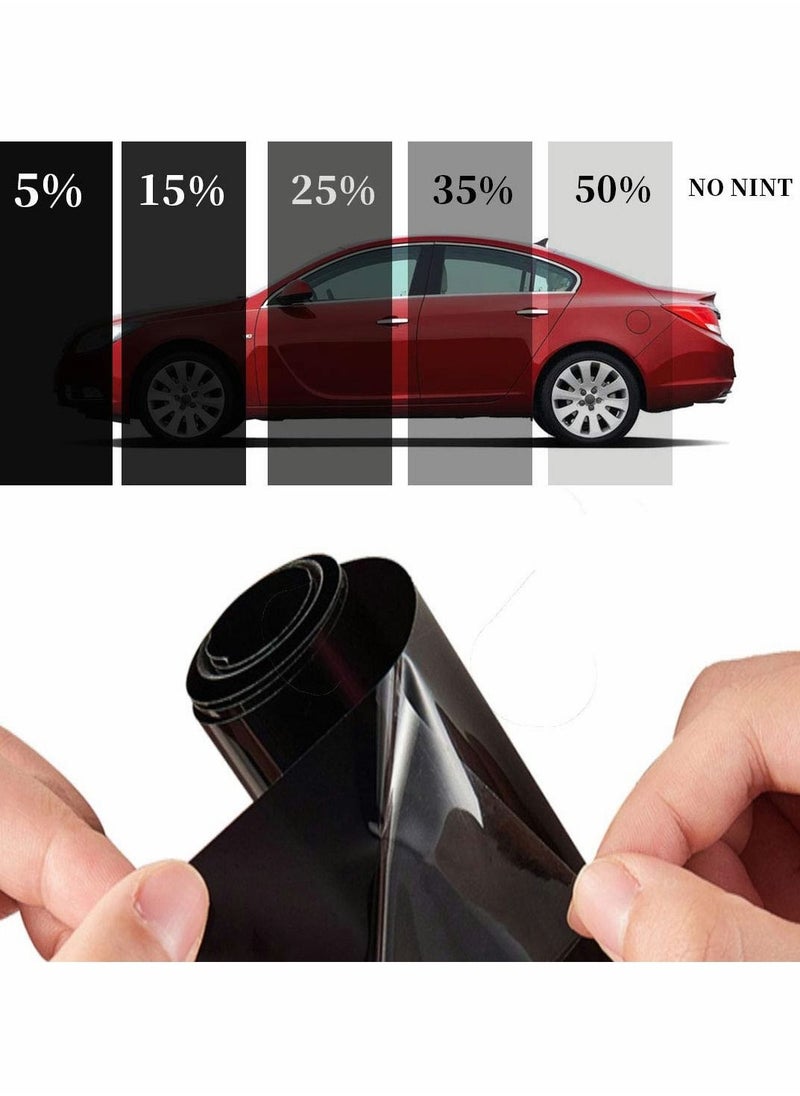 SYOSI - Window Tint Film, 35% VLT Professional Uncut Car Packaging Sun Film Suitable For Sunscreen Heat Insulation, Diy, Privacy Protection (2 Roll, 1m×50cm) - Image 1