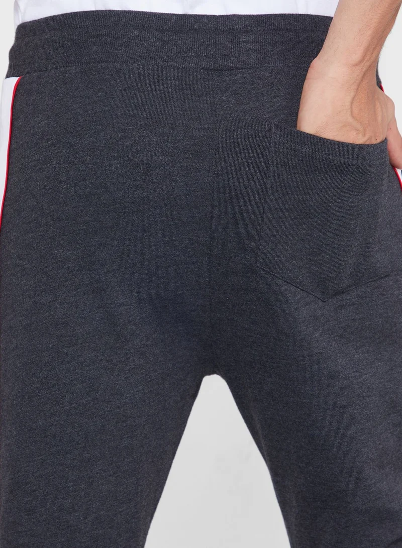 SP Characters Black Panther Side Stripe Cuffed Sweatpants