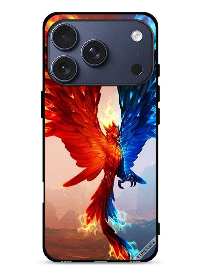 Covernex Apple iPhone 17 Pro Protective Case Cover Fire And Water Eagle Wallpaper - Image 1