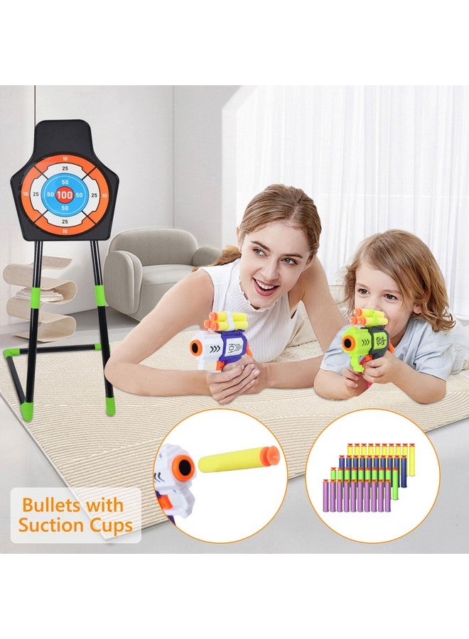 2win2buy طقم قوس وسهم 2 حزمة مع ضوء LED، 2 سهم لعبة للأطفال من 4-12 سنة، لعبة رماية خارجية مع هدف، 20 سهم بكوب شفط، 40 رصاصة للأولاد والبنات، هدية مثالية - Image 5