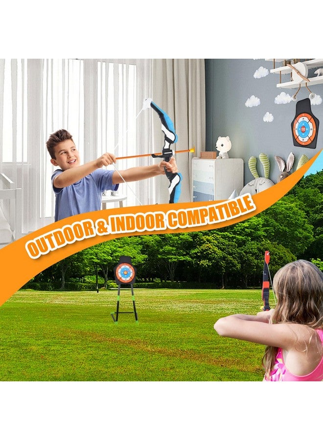 2win2buy طقم قوس وسهم 2 حزمة مع ضوء LED، 2 سهم لعبة للأطفال من 4-12 سنة، لعبة رماية خارجية مع هدف، 20 سهم بكوب شفط، 40 رصاصة للأولاد والبنات، هدية مثالية - Image 3