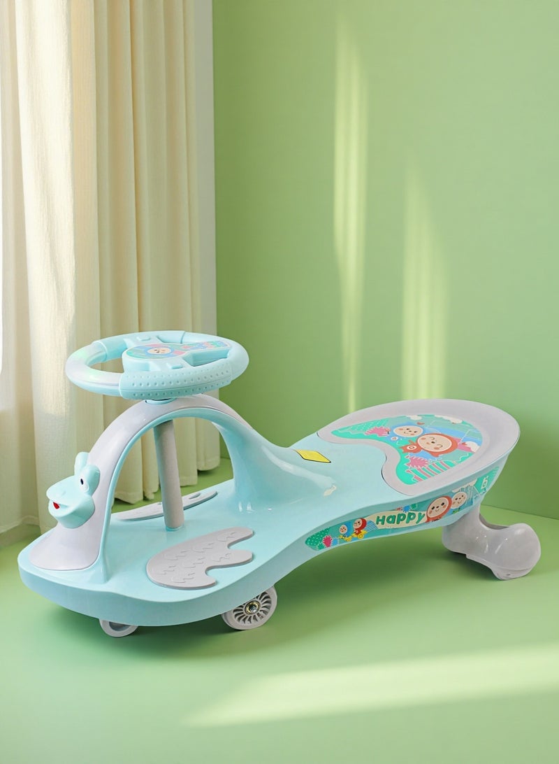 EASY FUTURE Wiggle Ride-On Car for Kids – Swing Car with Music Twister Magic Toddler Ride-on Toy for Boys & Girls - Image 1