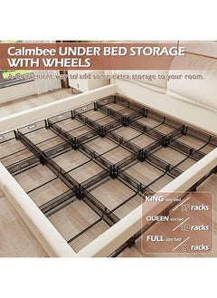 Hihonor Underbed Organizer,2-Piece,Shoe Organizer with Wheels,Underbed Organizer Drawer for Clothes/Blankets/Bedding(Black)  - Image 4