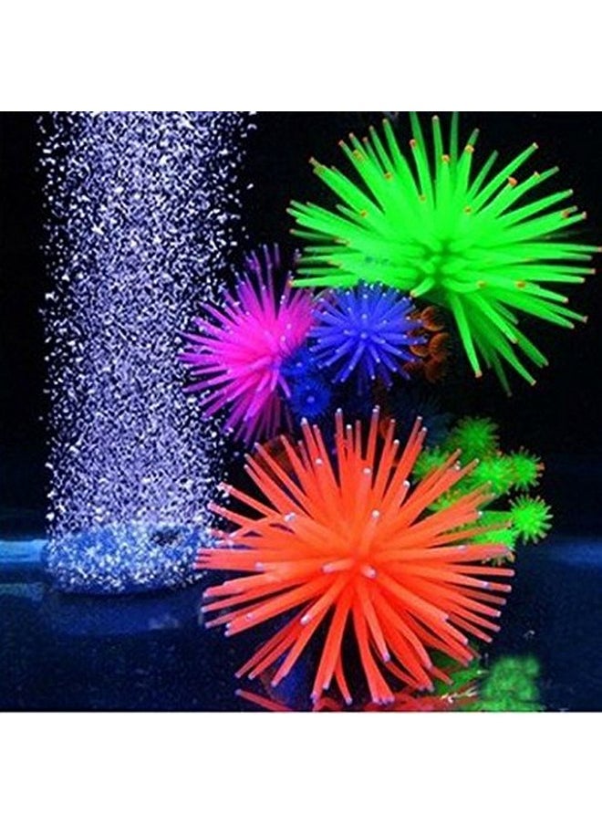 GOOTRADES gootrades Pack of 6 Artificial Sea Anemone Coral Aquarium Fish Tank Ornament Plus Free Bio-Balls  - Image 3