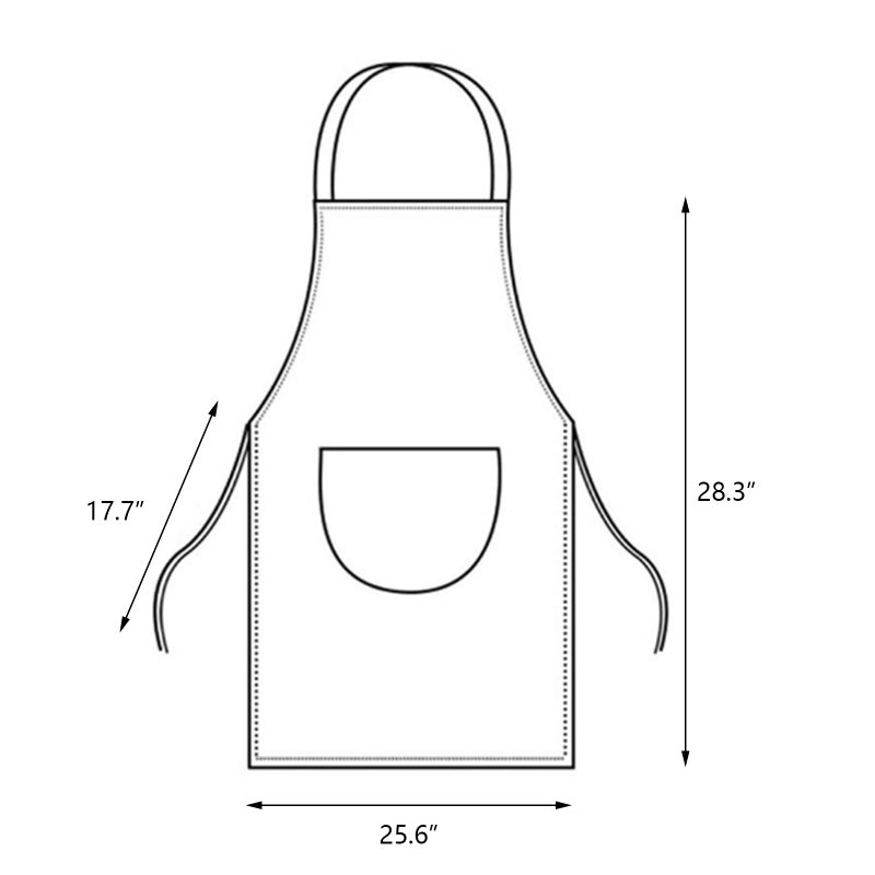ATRDTO Women Kitchen Apron with Hand Wipe Pocketsï¼ŒBig Pocket,Hand-wiping, Waterproof for Cooking Baking-Black - Image 2