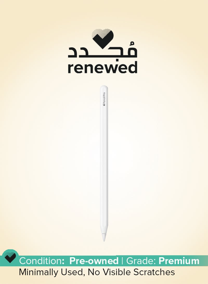 Apple Renewed - Pencil Pro: Latest Model - iPad Compatibility Check Required white - Image 1