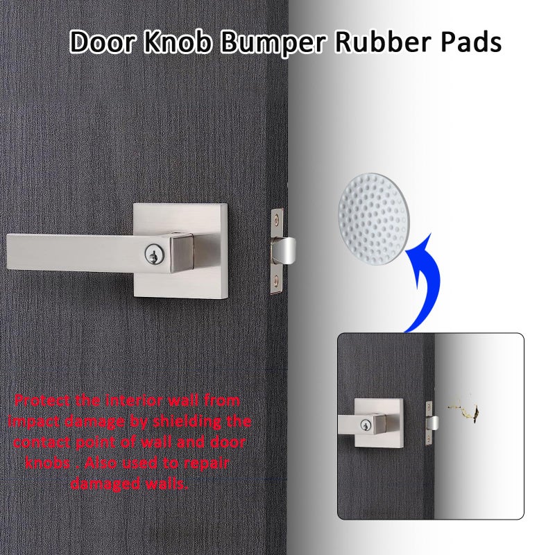 DSJJBLL Door Handle Heavy Duty, Keyed Alike Entry Door Lever, Door Knobs with Lock and Key, Square Door Lever in Satin Nickel for Bedroom, Bathroom and Front Door - Image 4