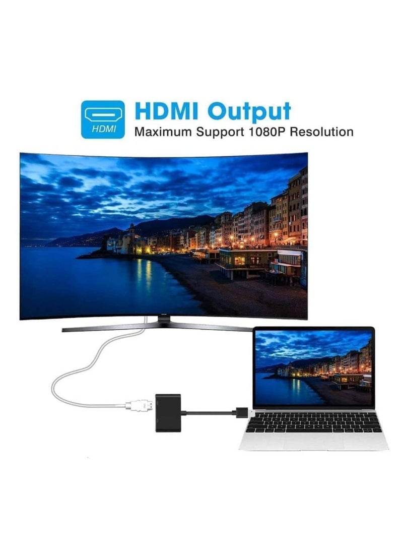 USB 3.0 to HDMI VGA Adapter,USB to 3.5mm Audio ,USB to VGA HDMI Adapter Converter Supports HDMI VGA Sync Output 1080p Compatible with Windows 7/8/8.1/10 Monitor Display Video Adapter Converter - Image 3