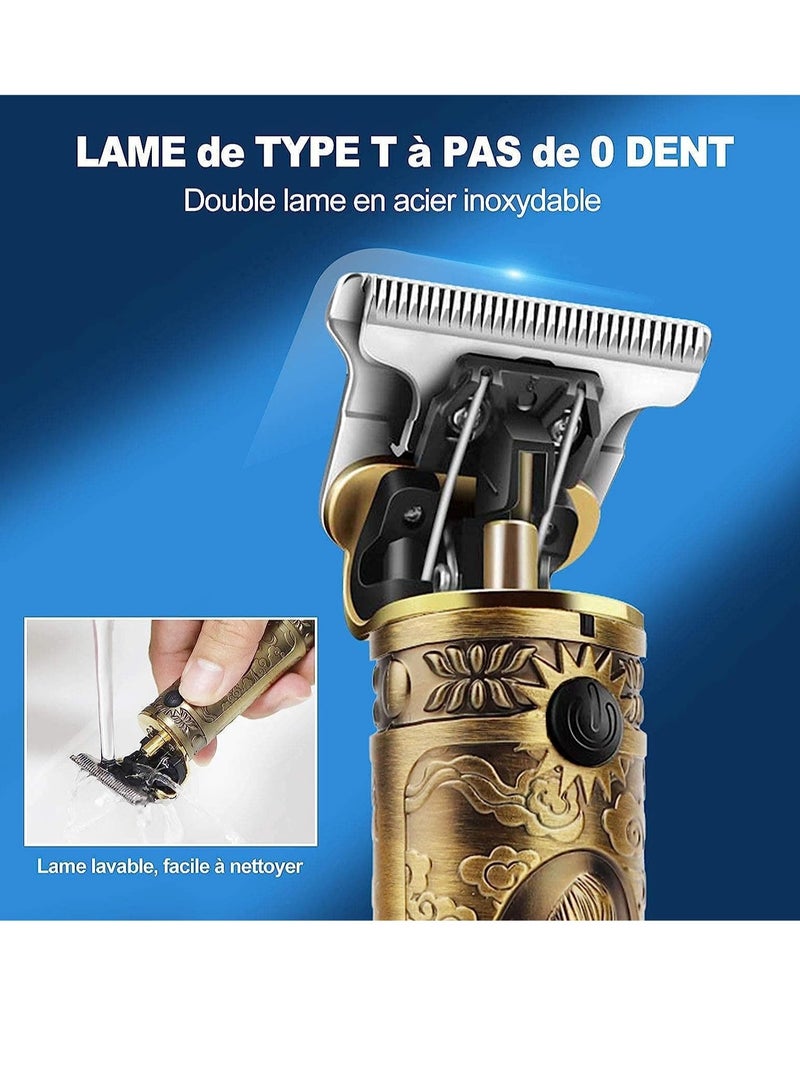 Professional Men’s Hair Trimmer Long Hair Trimmer Beard Trimmer Cordless Hair Trimmer Rechargeable LED Display Beard Trimmer for Men and Hairdressers. - Image 2