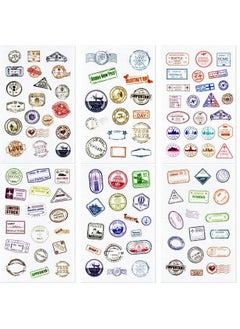 Chinco 60 Sheets (1000 Stickers) Passport Stickers Travel Stickers Passport Postage Stamps Stickers Decorative Vintage Luggage Country Stickers Pack For Laptops Cars Suitcases Scrapbook  - Image 2