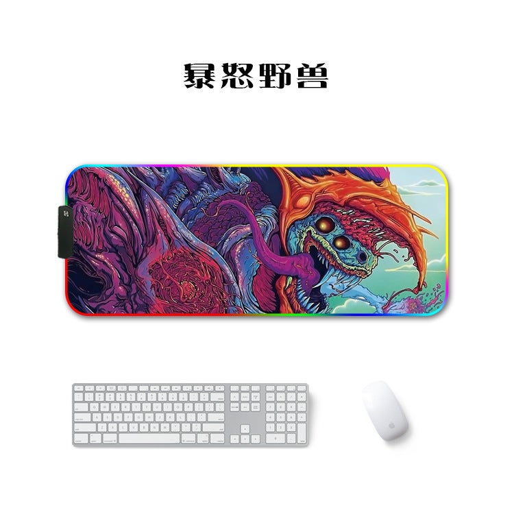 Dedicated Rgb Mouse Pad Luminous Mouse Pad Led Mouse Pad Dedicated - Image 1