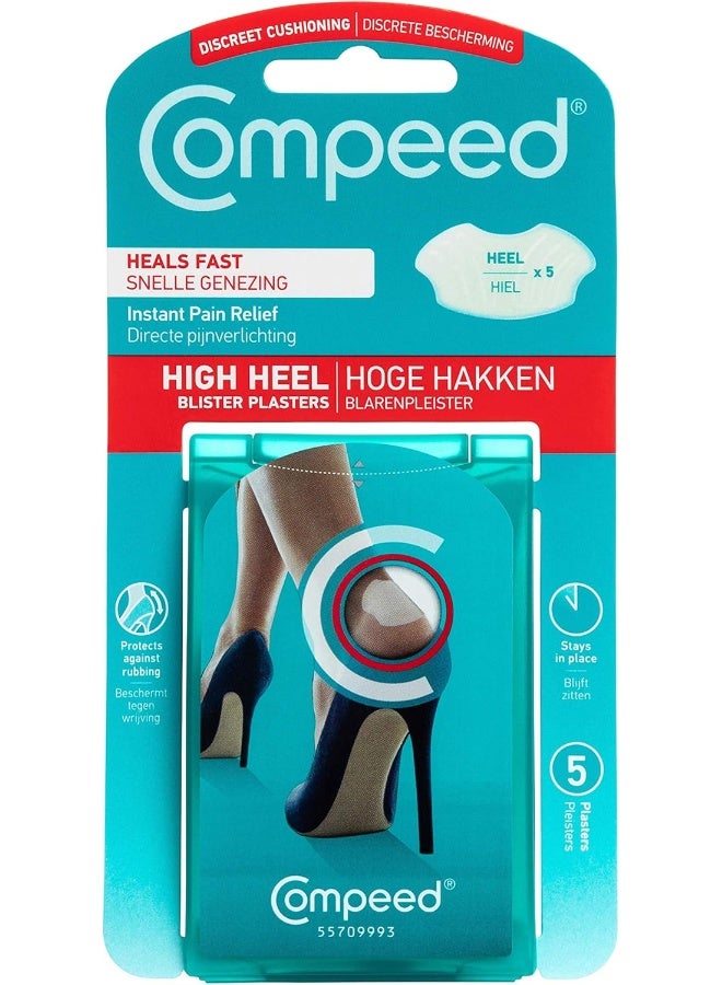 Compeed High Heel Blasenpflaster, 5 Hydrokolloid-Pflaster, Fußbehandlung, Heilen Schnell, Ultimative Diskretion, Maße: 4,2 Cm X 6,8 Cm - Image 2
